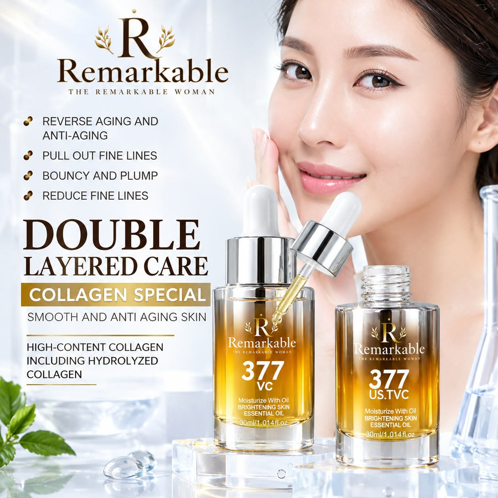 vegan Remarkable 377 VC Brightening Facial Oil Serum