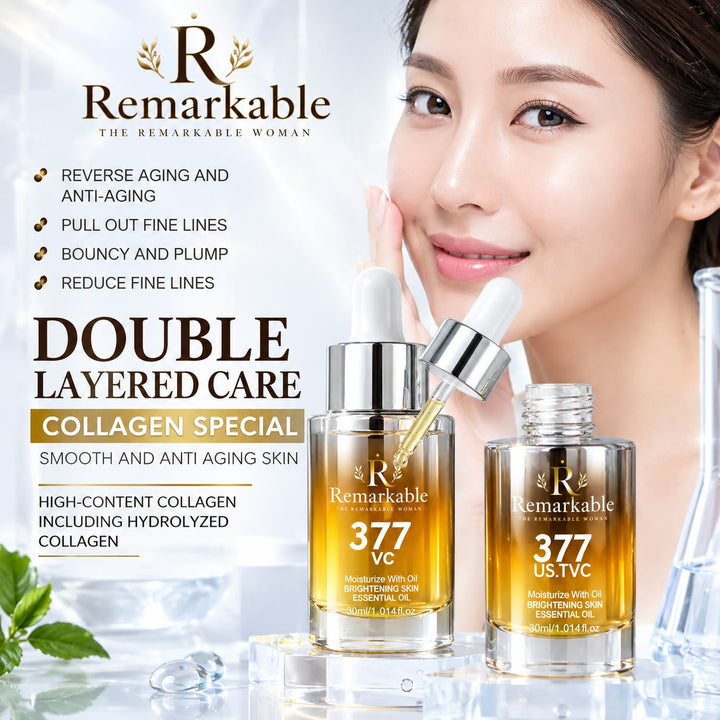 vegan Remarkable 377 VC Brightening Facial Oil Serum
